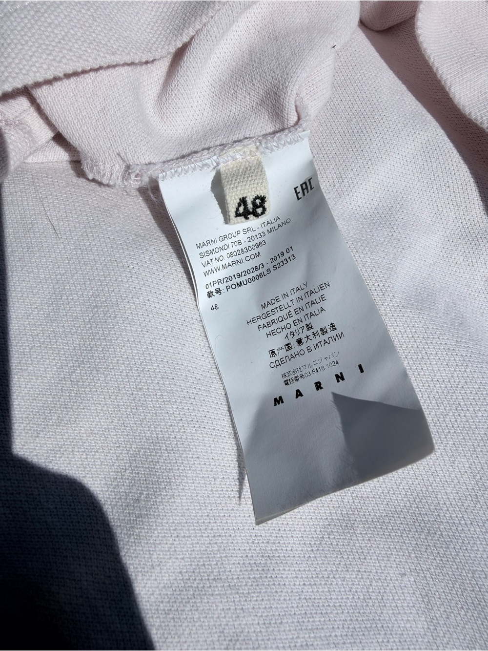 Marni Pale Pink Crewneck Sweater